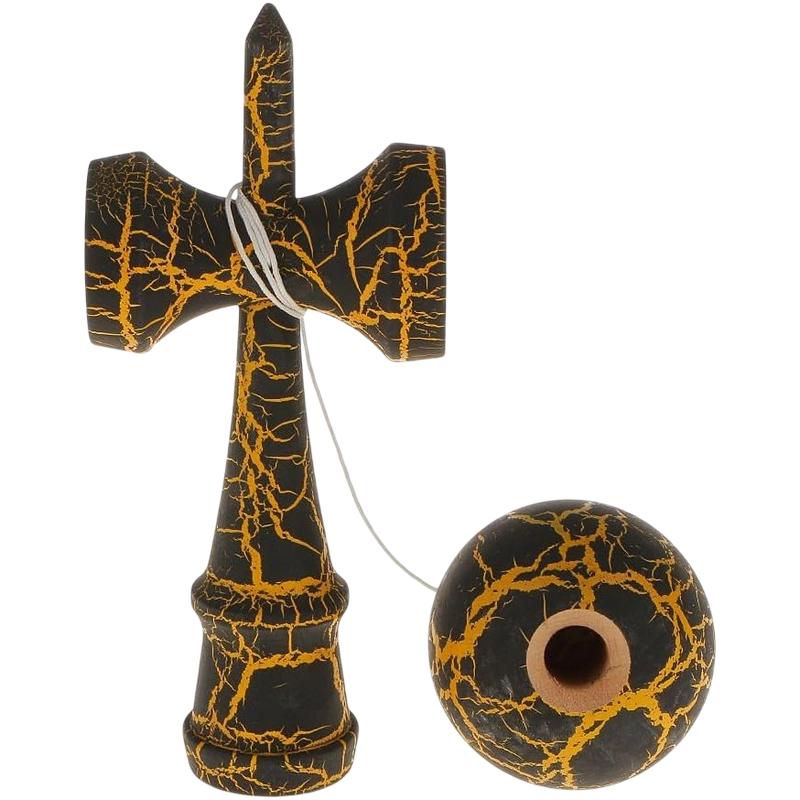 Kendama Krom Classic Black Gold Crackle