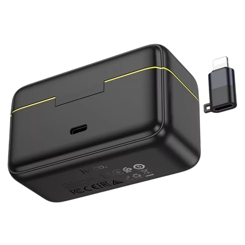 Портативный записывающий микрофон Hoco L17 Беспроводной Черный