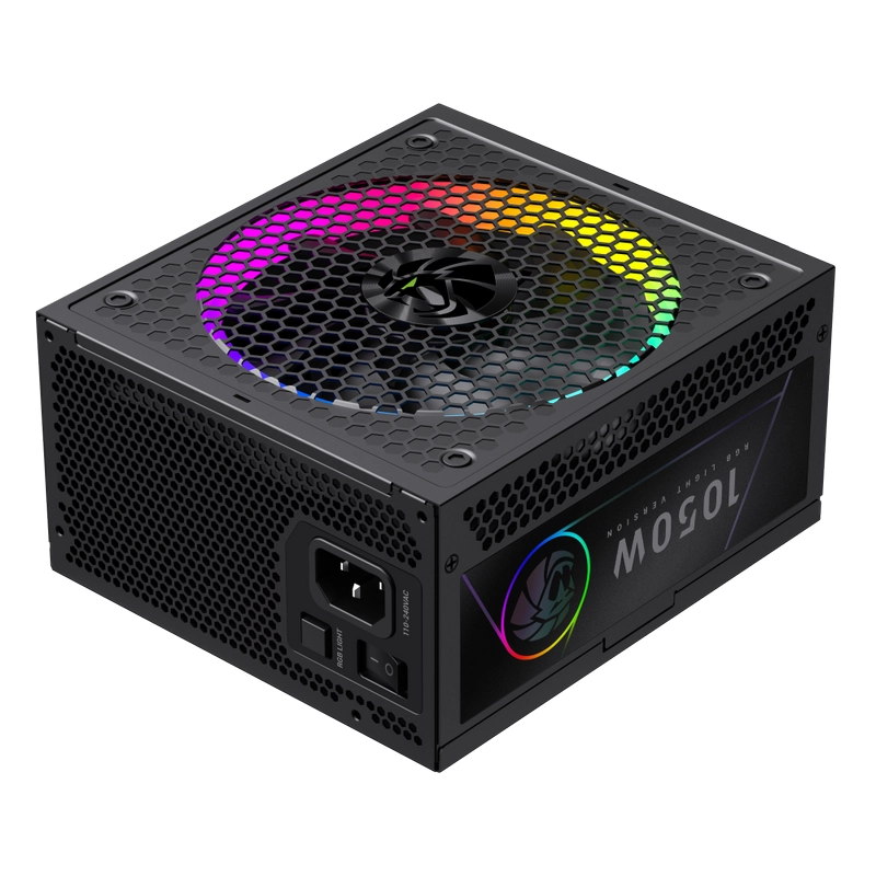 Блок питания для компьютеров Gamemax RGB-1050G PRO ATX Черный