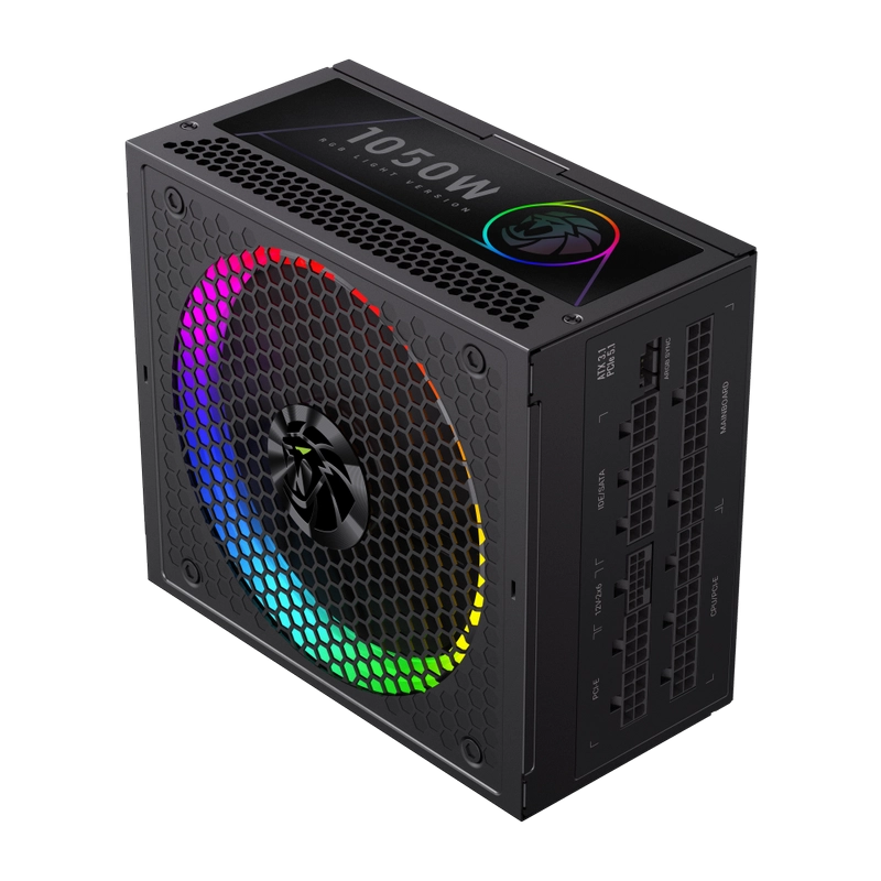 Блок питания для компьютеров Gamemax RGB-1050G PRO ATX Черный