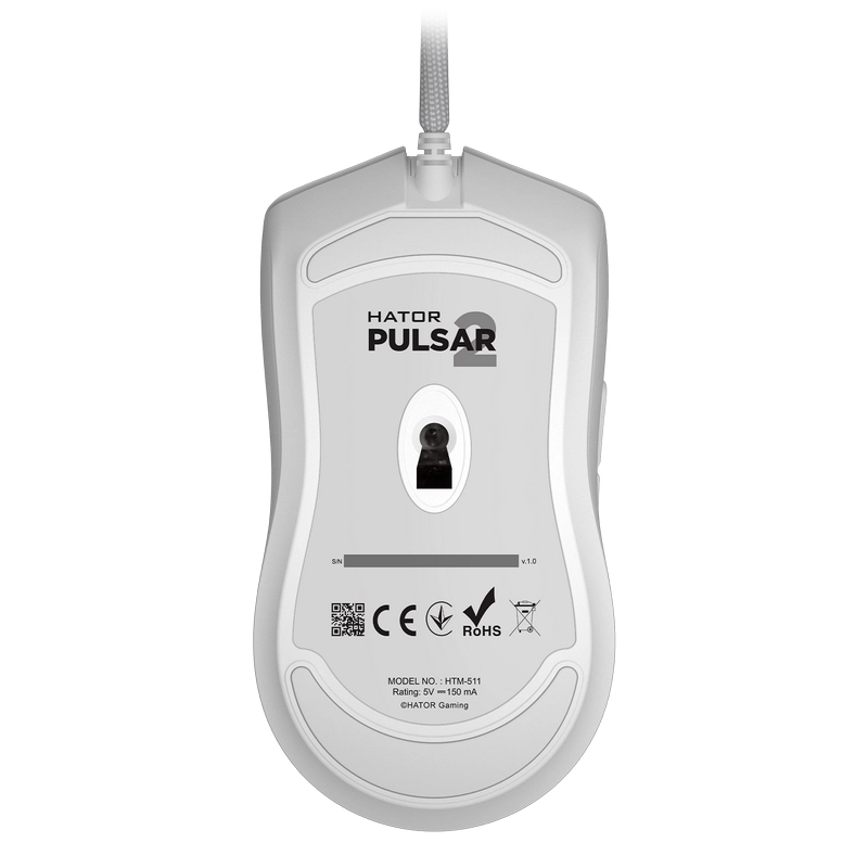 Gaming Mouse HATOR Pulsar 2 Cu fir Alb