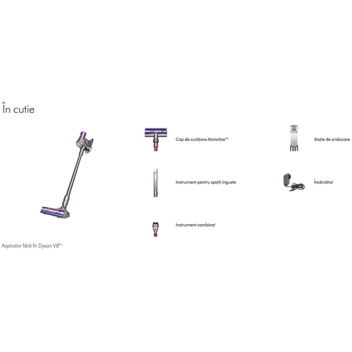 Aspirator Vertical Dyson V8 Advanced Argintiu