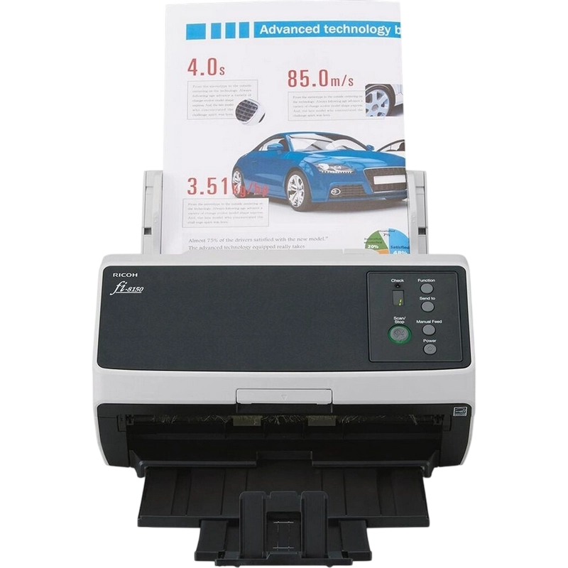 ADF Ricoh fi-8150 A4 Negru 215.9 x 355.6 mm | 100 foi | 600 dpi