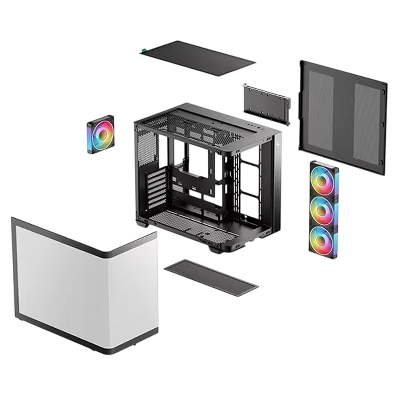 Компьютерный корпус Deepcool CG530U 4F Midi-Tower Черный