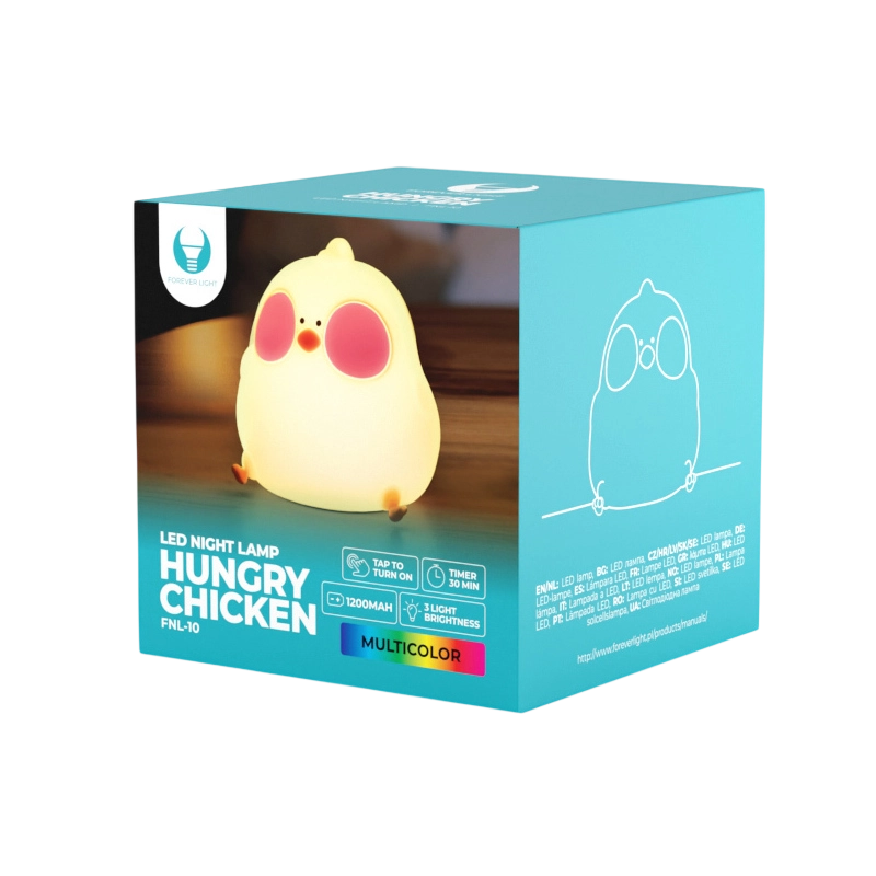 Ночник Forever light Hungry chicken 4-х Цветовая температура