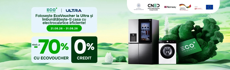 Воспользуйся EcoVoucher в Ultra и улучшай свой дом с энергоэффективной техникой