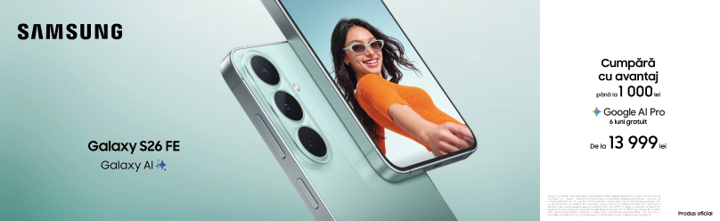 Cumpără cu avantaj noile Samsung Galaxy S26 FE