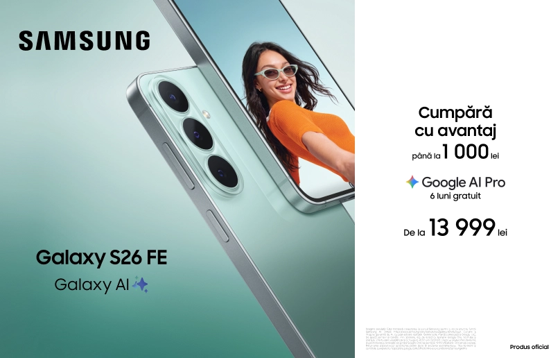 Cumpără cu avantaj noile Samsung Galaxy S26 FE