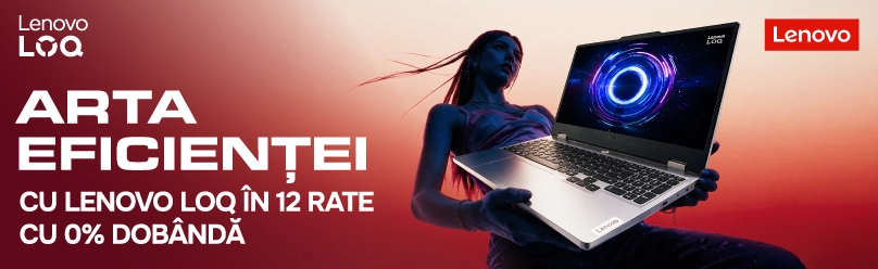 Laptopuri Lenovo în rate cu 0% dobândă pe 12 luni