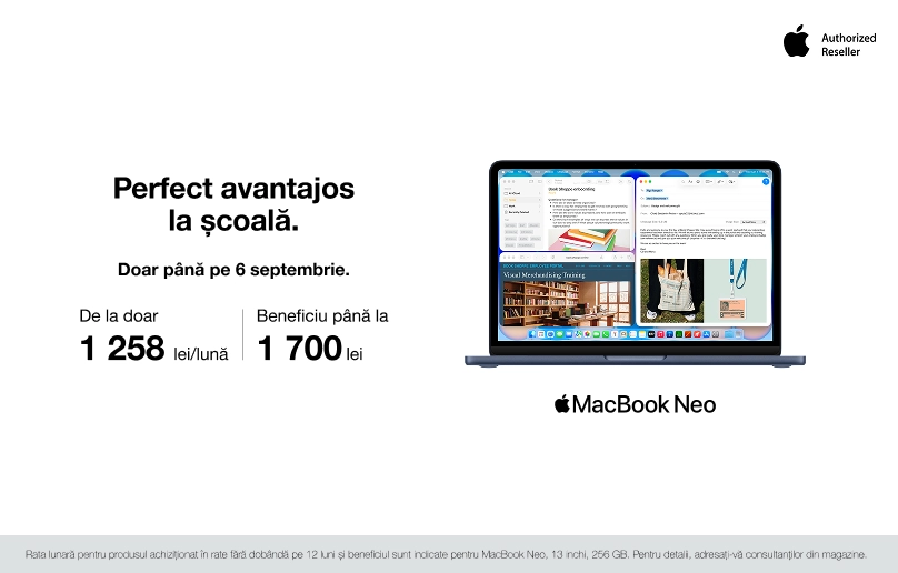 MacBook Neo pentru noi sarcini