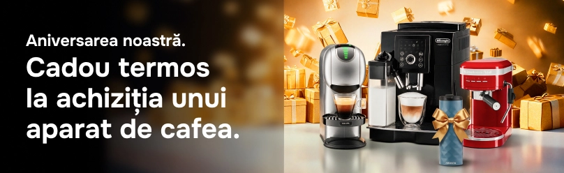 Alege aparatul de cafea și primești cadou