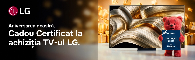Alege televizorul LG și primește voucher cadou