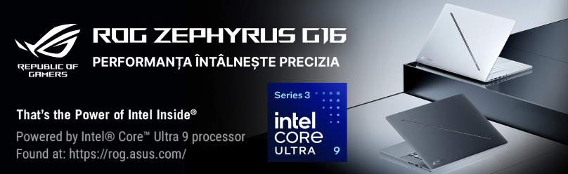 ASUS ROG Zephyrus G16 în rate pe 12 luni cu 0% dobândă