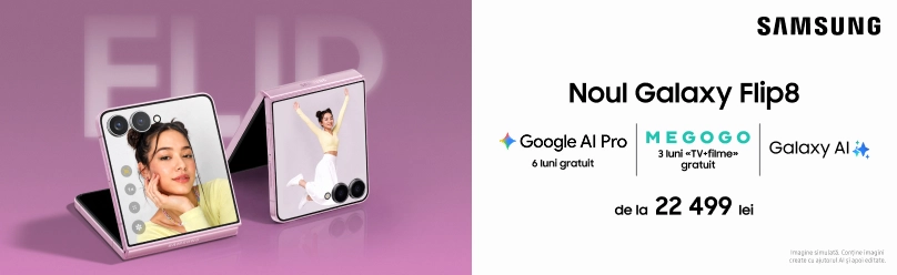 Galaxy Flip 8 — eleganță în fiecare pliere