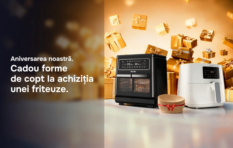 Cadou forme de copt la achiziția unei fritueze