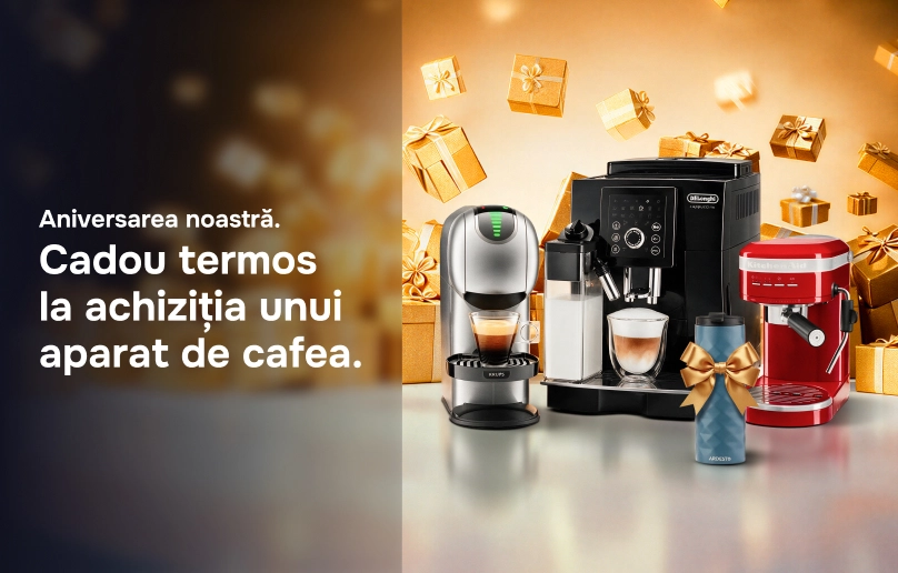 Alege aparatul de cafea și primești cadou