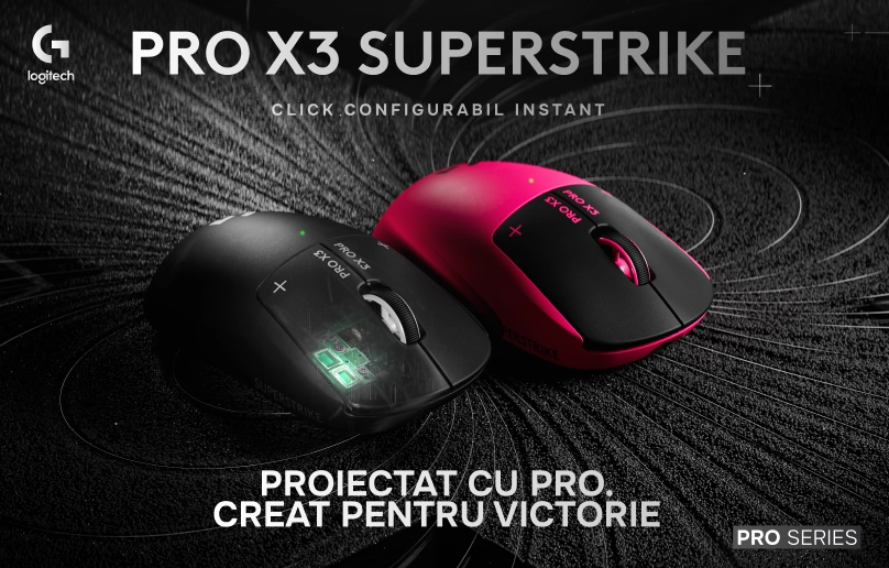 PRO X3 SUPERSTRIKE — Precizie în fiecare mișcare