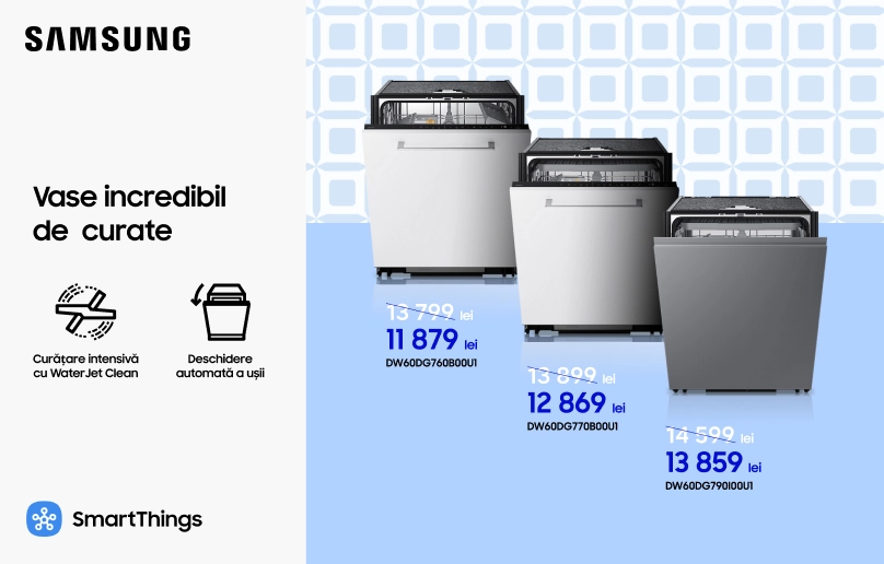 Vase incredibil de curate cu Samsung