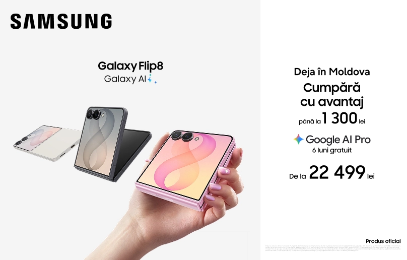 Galaxy Flip 8 — eleganță în fiecare pliere