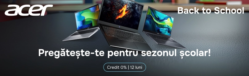 Laptopuri Acer Aspire în rate cu 0% dobândă pe 12 luni
