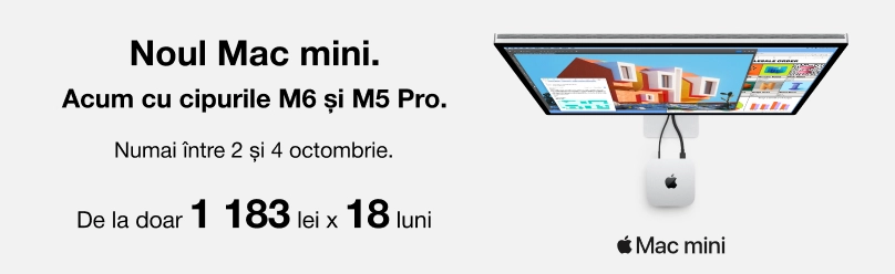 Mac mini M6 și M5 Pro — Mai multă putere într-un format compact