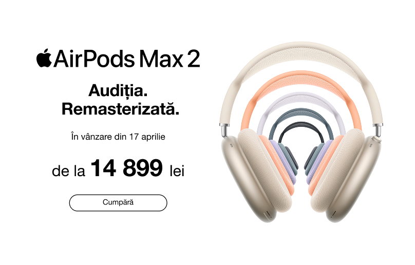 AirPods Max 2 — sunet cu procesare îmbunătățită