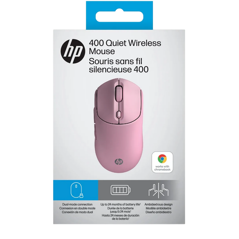 Мышь HP 400 Quiet Беспроводное Розовый