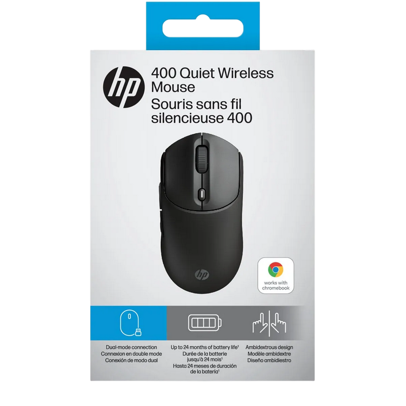 Мышь HP 400 Quiet Беспроводное Зеркально-чёрный