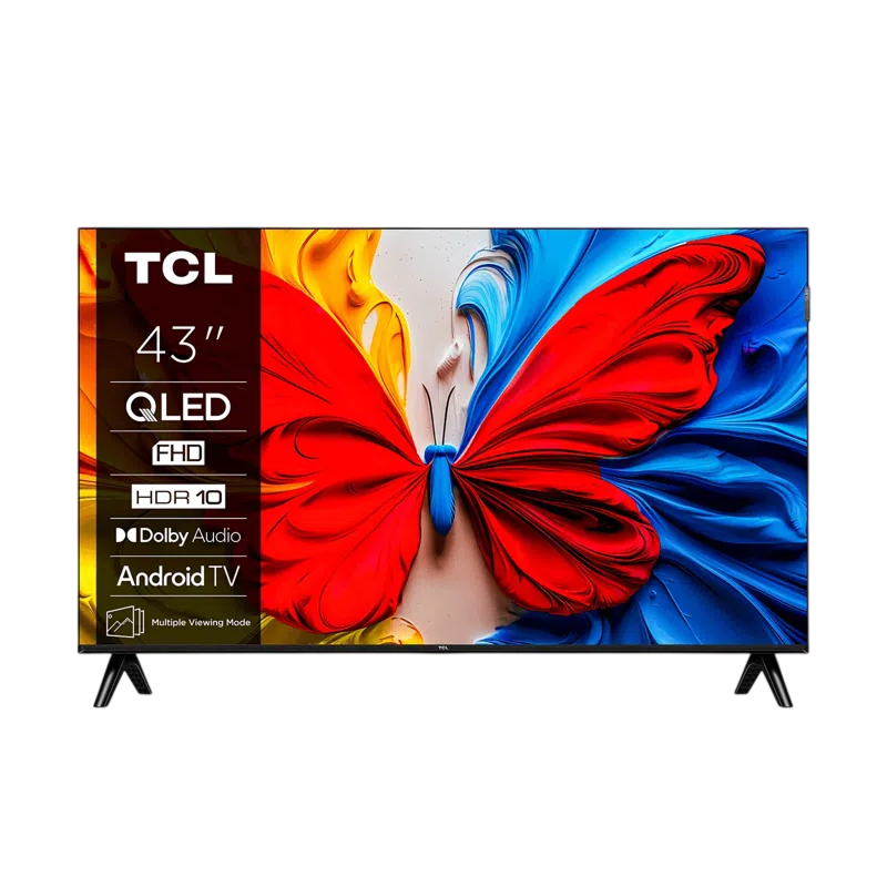 43" QLED SMART Телевизор TCL 43V5C Черный