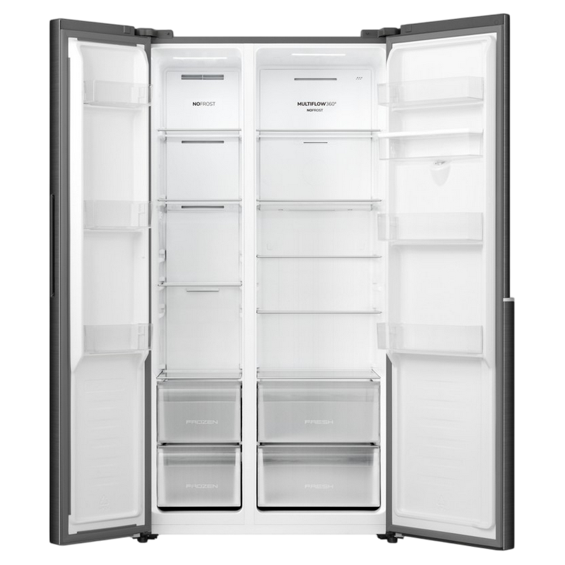 Холодильник Gorenje NRS917E41BXWD Зеркально-чёрный