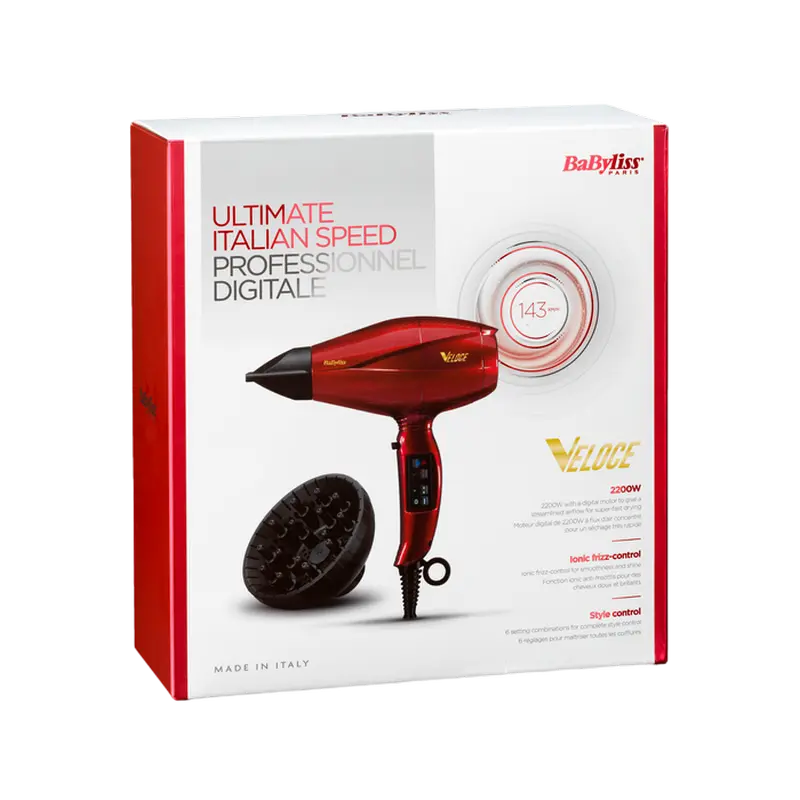 Фен BaByliss Veloce Красный