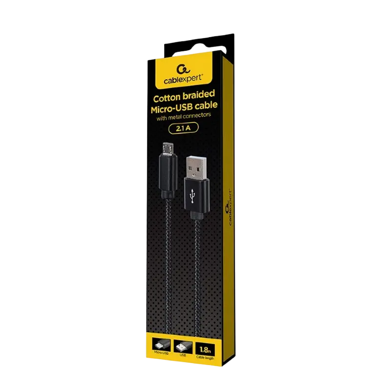 Cablu încărcare și sincronizare Cablexpert CCDB-mUSB2B-AMBM-6 Negru
