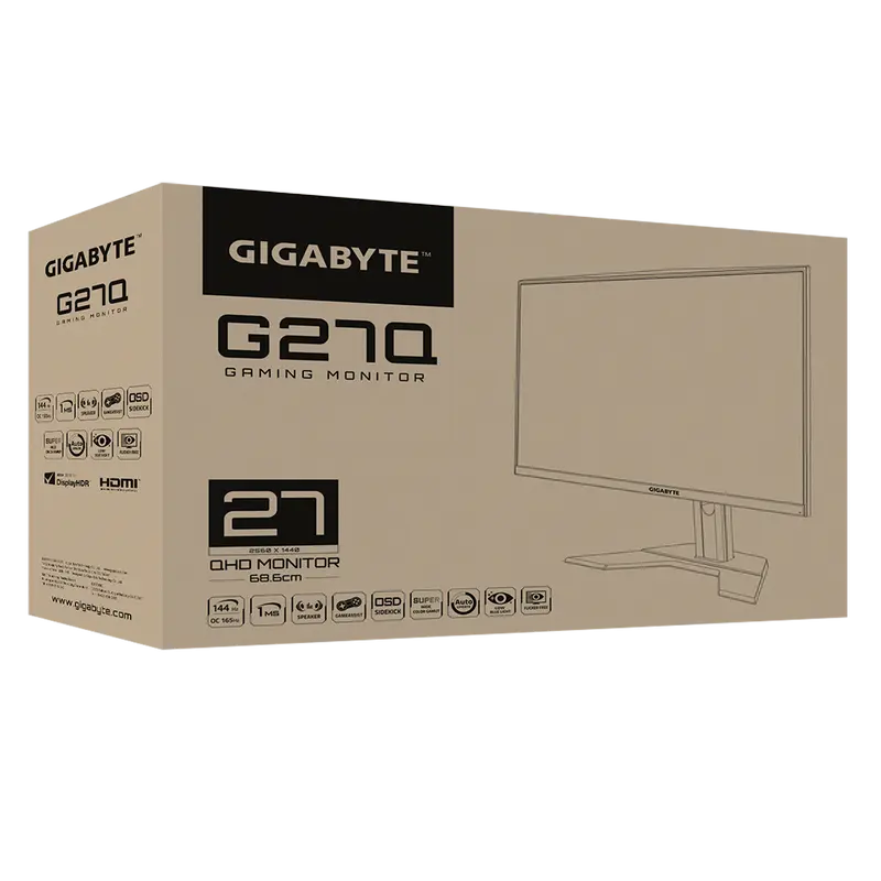 Игровой монитор Gigabyte G27Q Чёрный