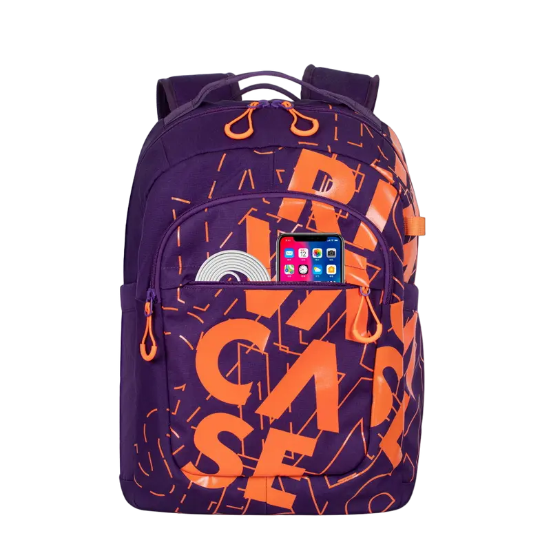 Повседневный рюкзак Rivacase Heide Фиолетовый/Оранжевый