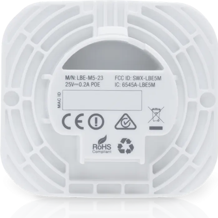 Беспроводная точка доступа Ubiquiti LiteBeam M5 Белый