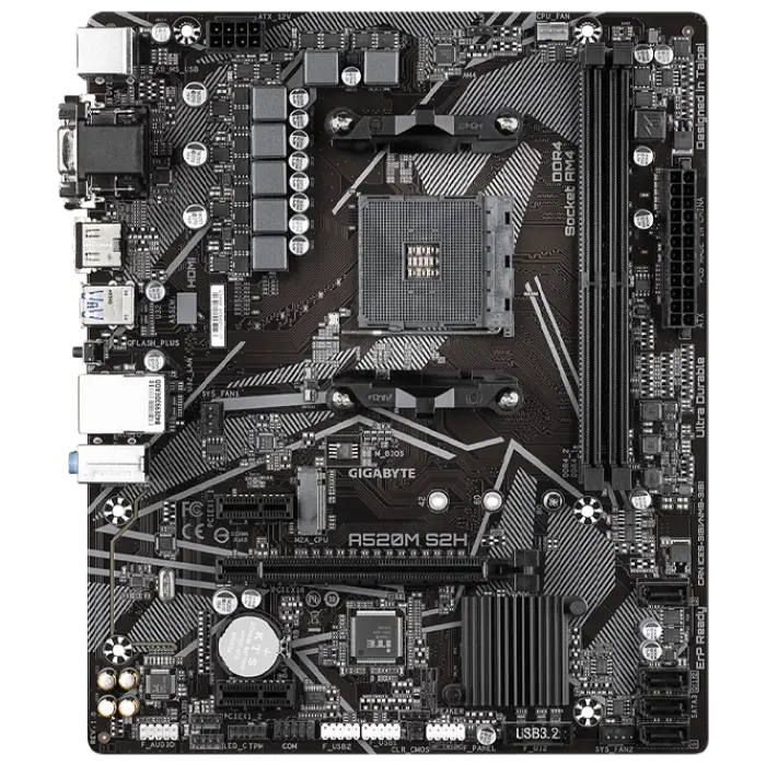 Материнская плата Gigabyte A520M S2H AM4 Micro-ATX
