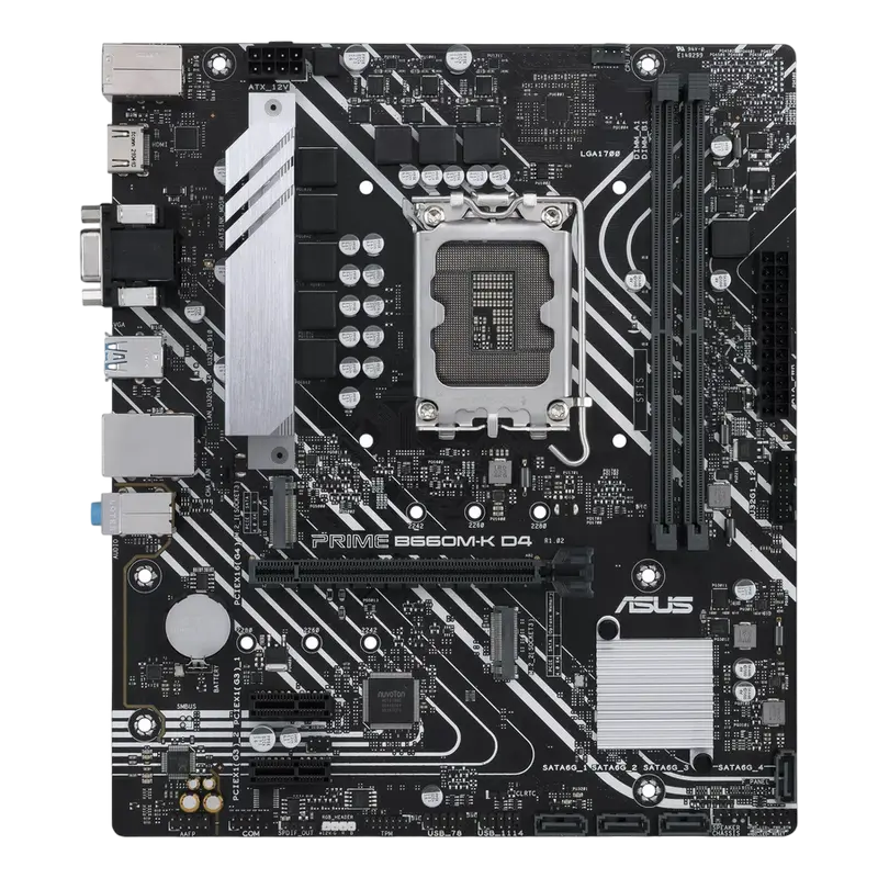 Материнская плата ASUS PRIME B660M-K D4 LGA1700 Micro-ATX