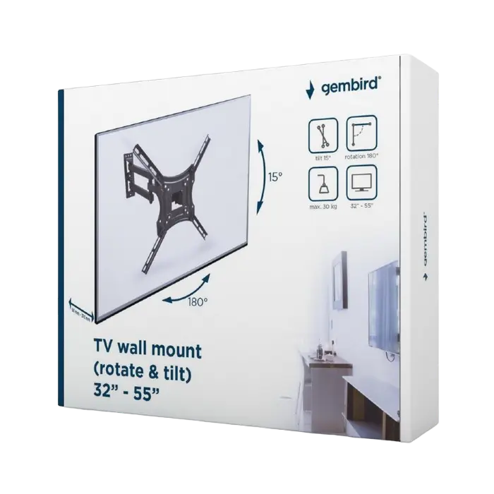 Кронштейн для телевизора Gembird WM-55RT-05 Черный