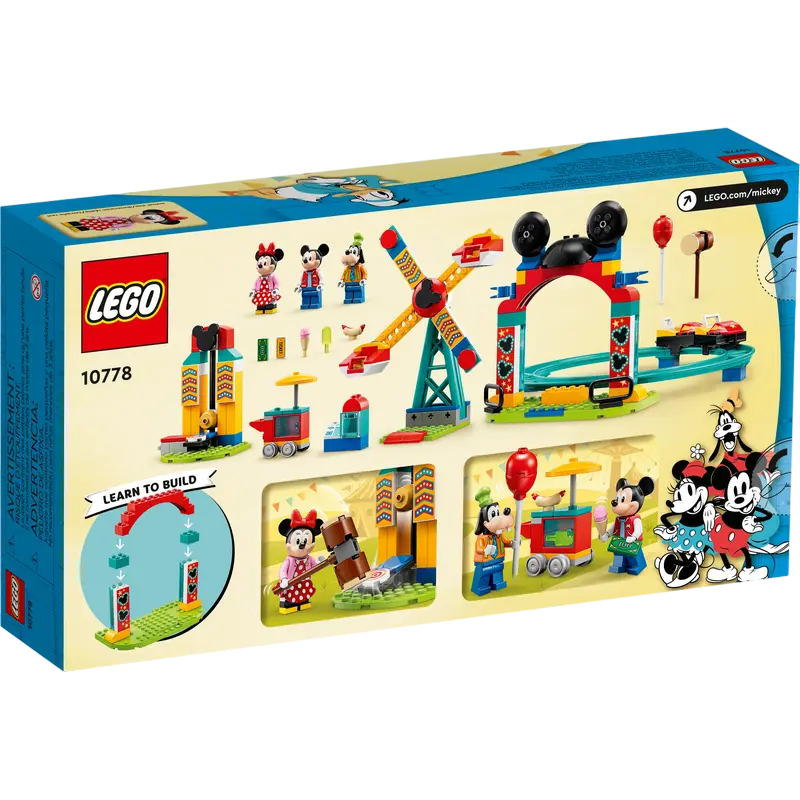 Конструктор LEGO Mickey, Minnie and Goofy's Fairground Fun Разноцветный