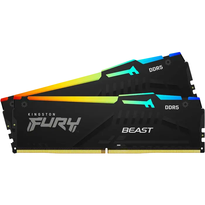 Memorie RAM Kingston FURY Beast RGB FURY Beast RGB 64GB Negru