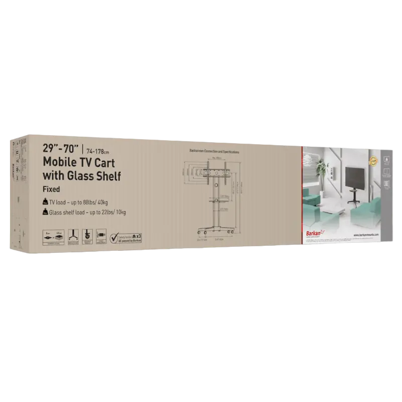 Кронштейн для телевизора BARKAN SW401 Черный