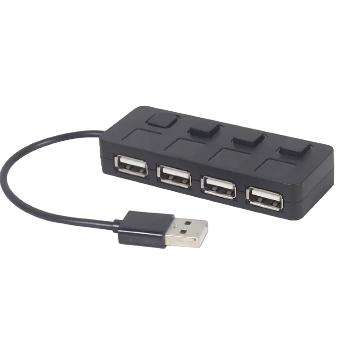 USB-концентратор Gembird UHB-U2P4-05 Черный