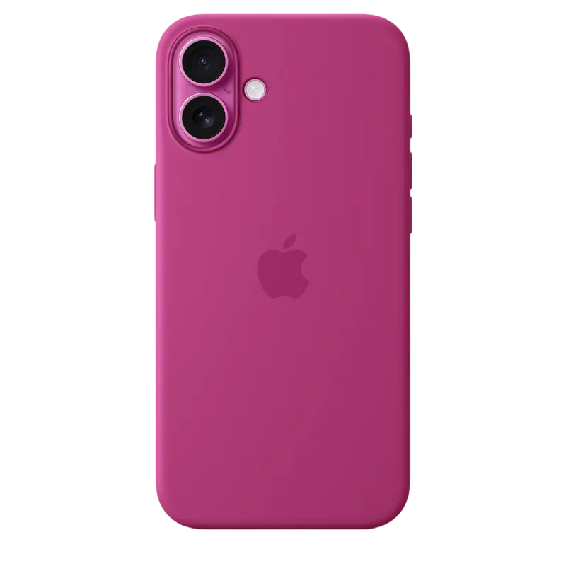 Чехол Apple iPhone 16 Plus Silicone Case MagSafe A3314 Silicone Case with MagSafe Фуксия