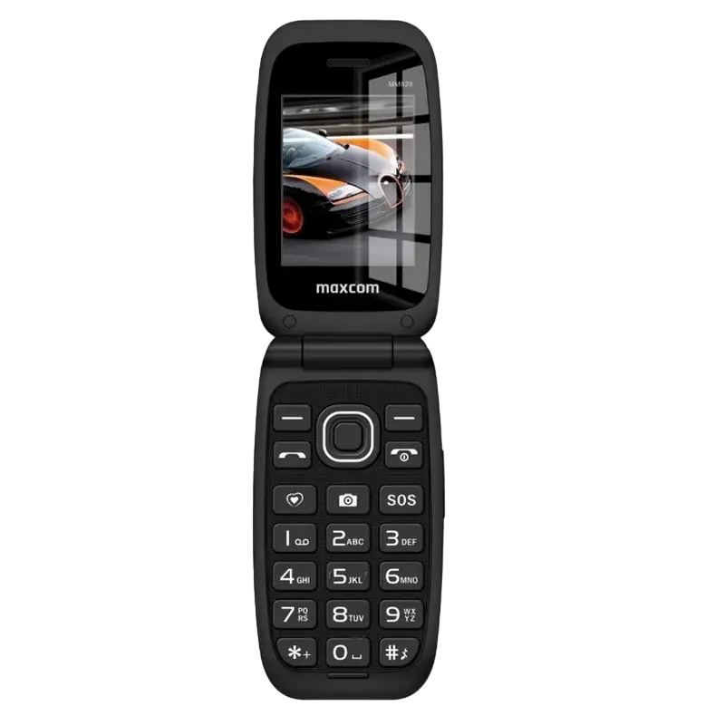 Мобильный телефон Флип MaxCom MM828 Чёрный