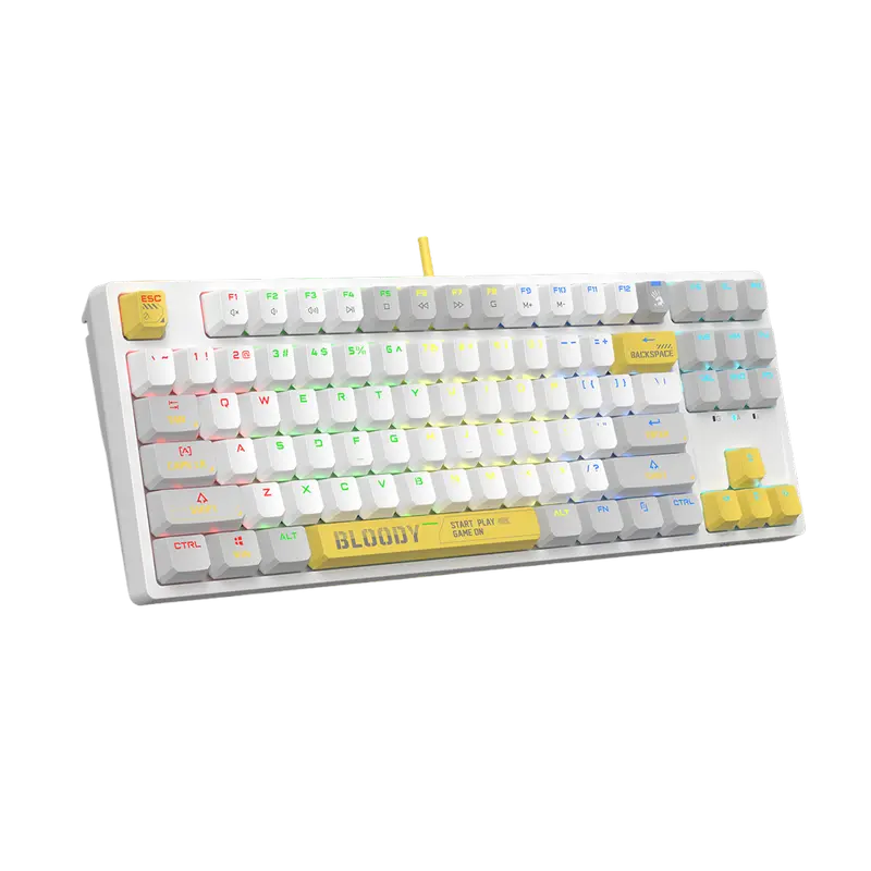 Клавиатура Bloody S87 Механический Белый