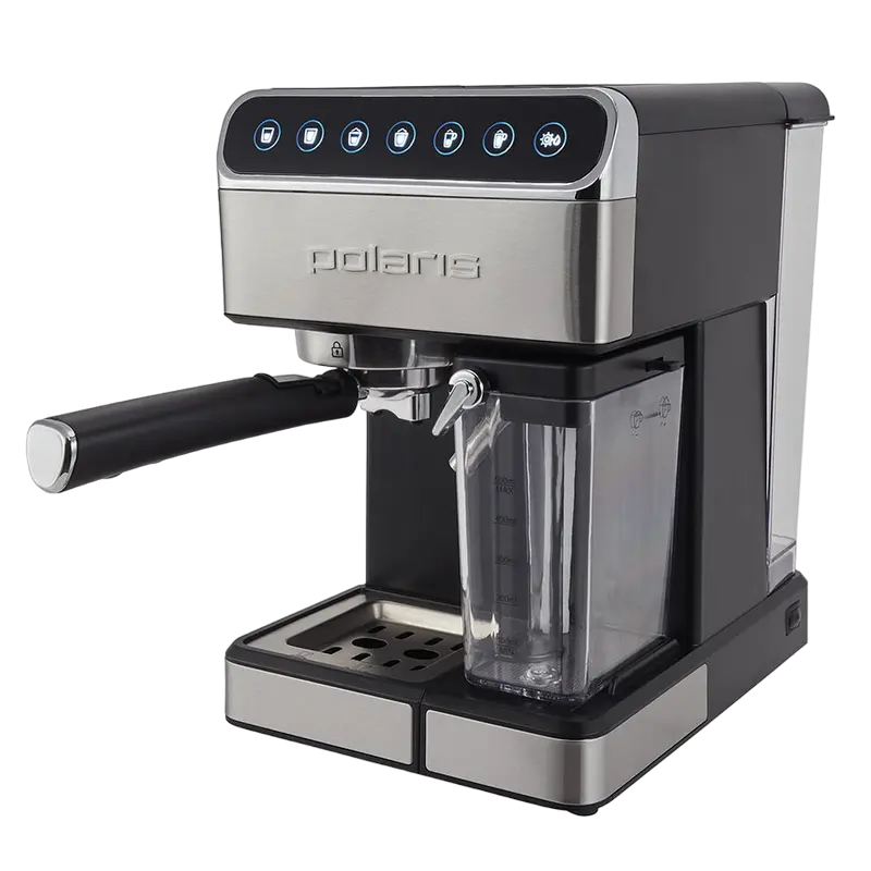 Кофеварка рожковая Polaris PCM 1535E Серебристый