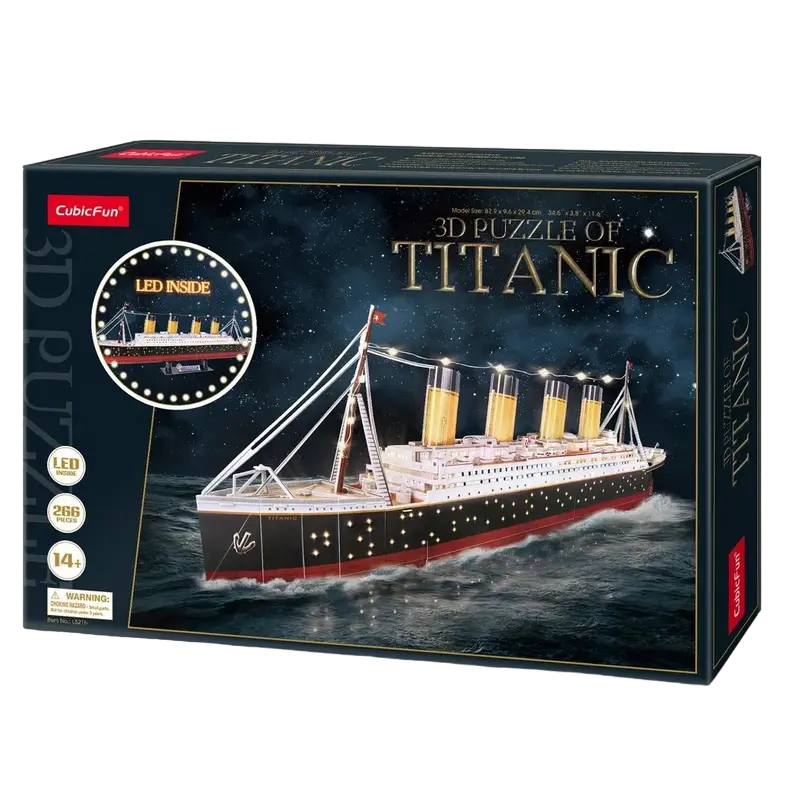Пазл 3D CubicFun Titanic Разноцветный