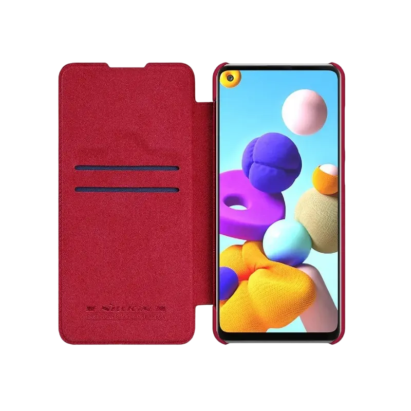 Чехол книжка Nillkin Samsung Galaxy A21s Qin LC Qin Красный