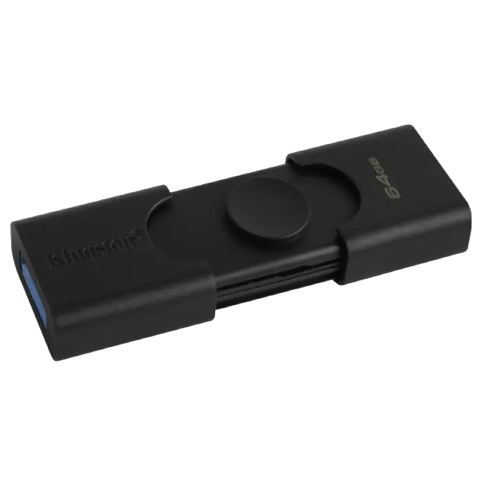 USB Flash накопитель Kingston DataTraveler Duo 64ГБ Чёрный