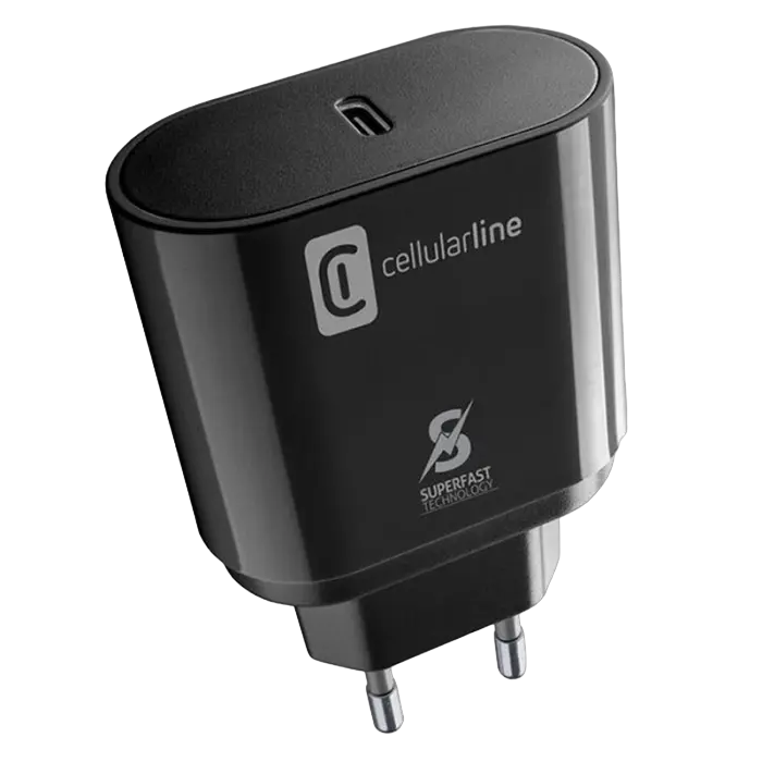 Зарядное устройство Cellularline Super Fast Charger Черный